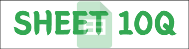 SHEET 10Q 타이틀 이미지