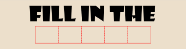 FILL IN THE ☐☐☐☐☐ 타이틀 이미지