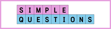 SIMPLE QUESTIONS 타이틀 이미지